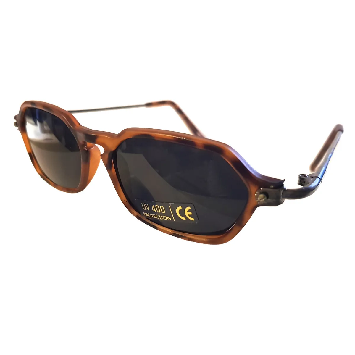 Designer Damen Sonnenbrille Brille stylisch cool braun, grünes Glas 9365