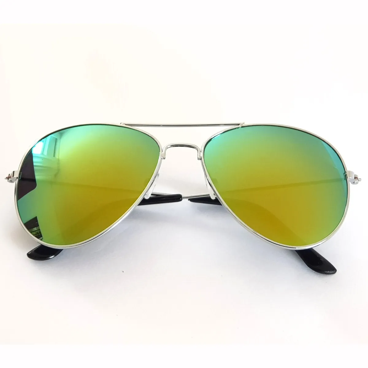 Sonnenbrille Pilotenbrille Fliegerbrille Brille Verspiegelt Silber Gold