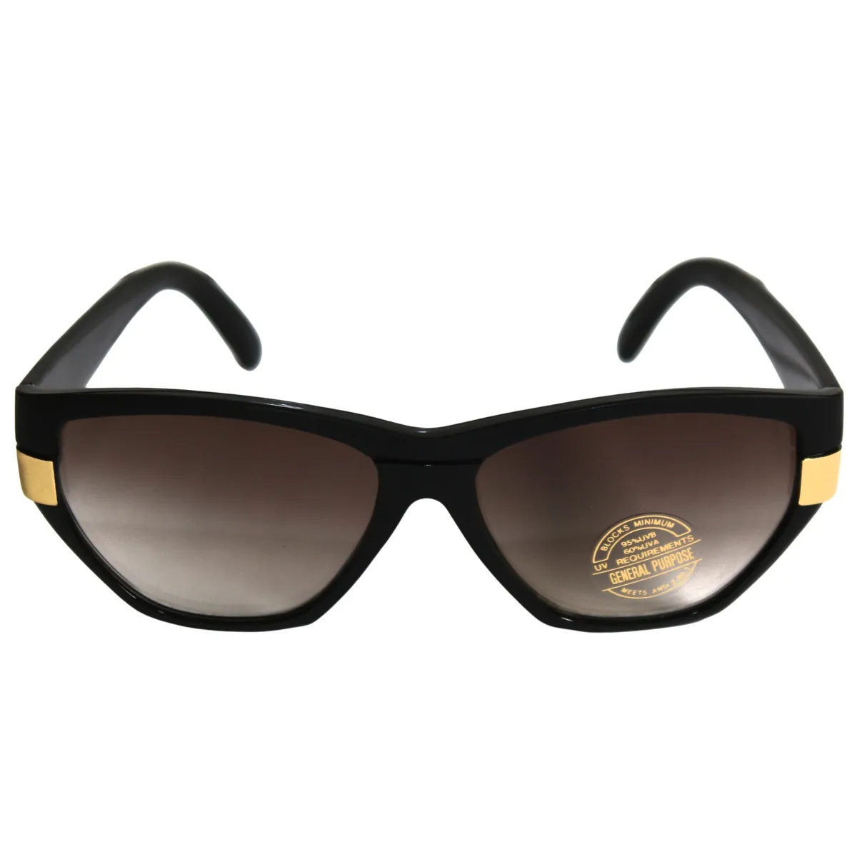 Designer Sonnenbrille Stylisch Vintage Brille Cool Schwarz Matt Gold 5207