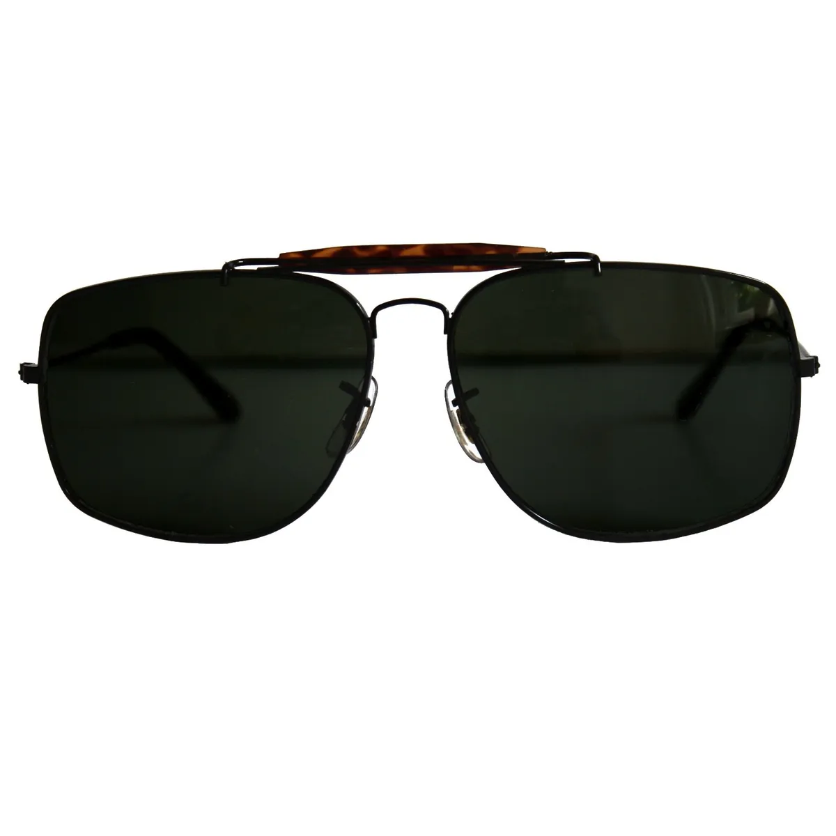 Stylische Sonnenbrille Pilotenbrille Fliegerbrille Brille Gold Schwarz 9320