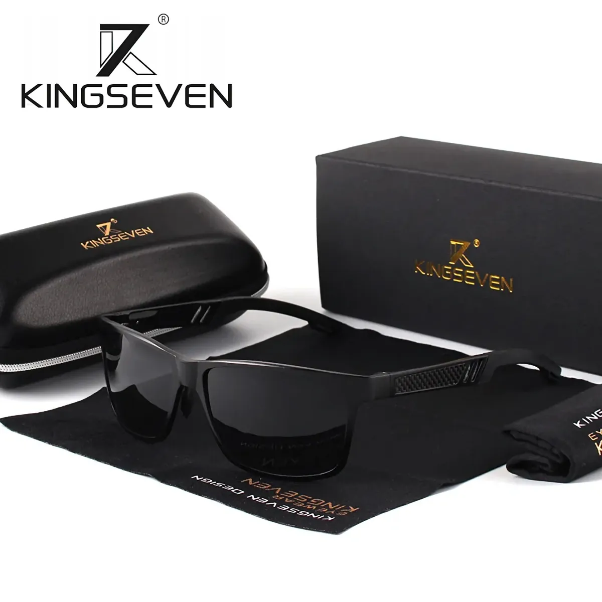Sonnenbrille Kingseven 7180 B Premium Pilotenbrille Männer Polarisiert UV400 HD