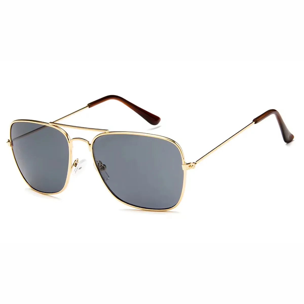 Sonnenbrille Pilotenbrille Fliegerbrille Brille Gold Grau 3136