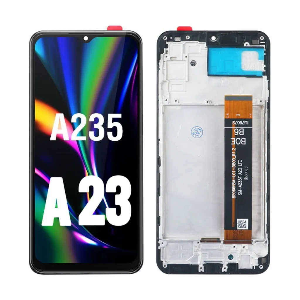 Incell Display für Samsung A23 4G A235F LCD mit Rahmen