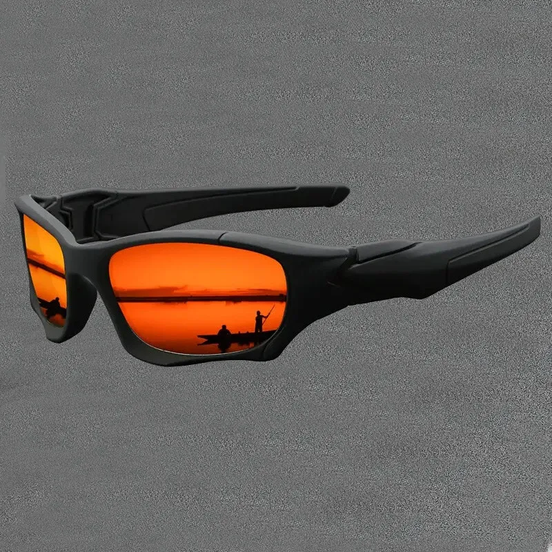 Sonnenbrille Coole Sportbrille Radfahrerbrille Brille UV400 Schwarz 83689 Rot