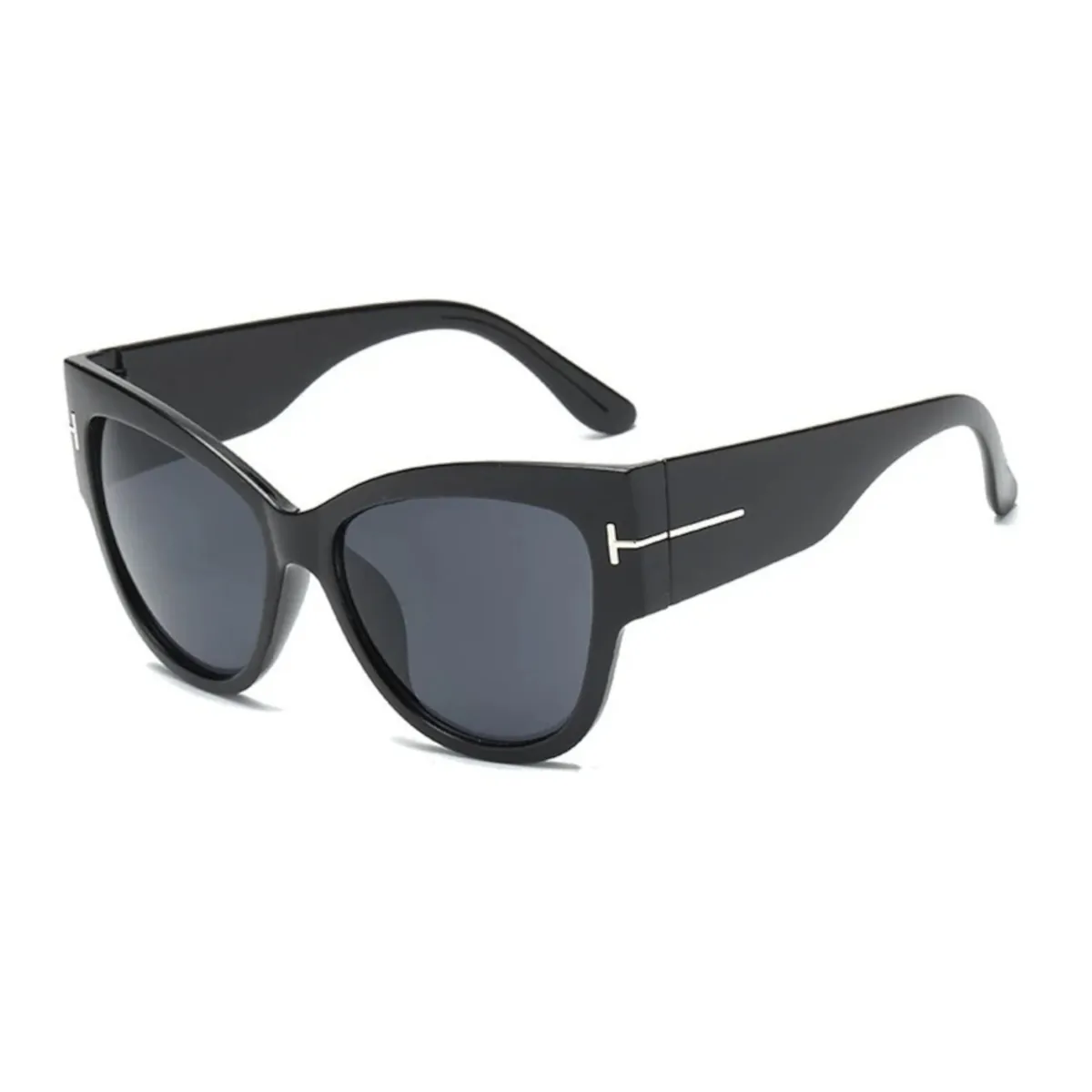 Designer Sonnenbrille Stylisch Cat Eye Brille Oversize Cool Schwarz Gold 5212 SG
