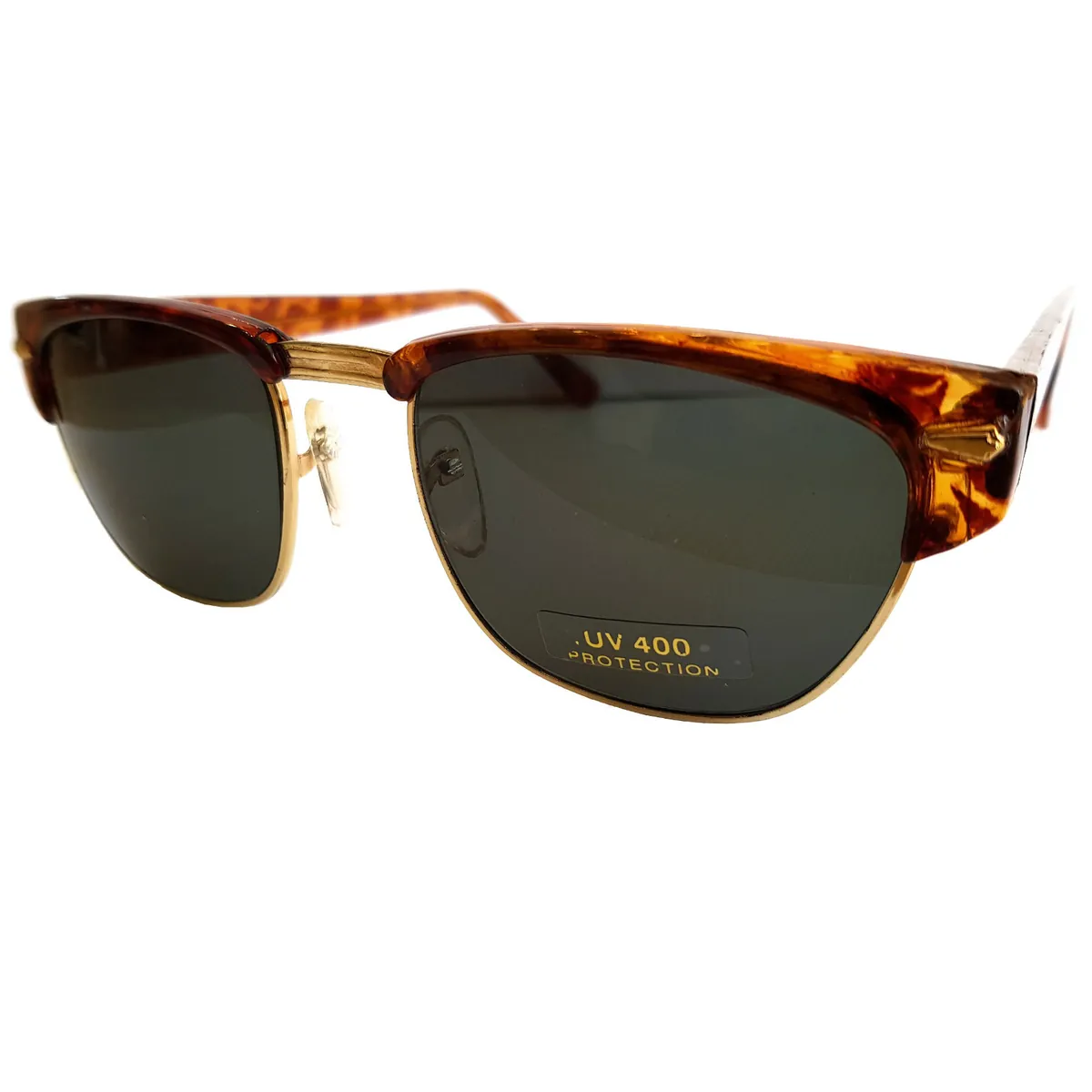 Sonnenbrille Vintage Retro Brille Unisex braun, dunkle Gläser, stylisch 9330