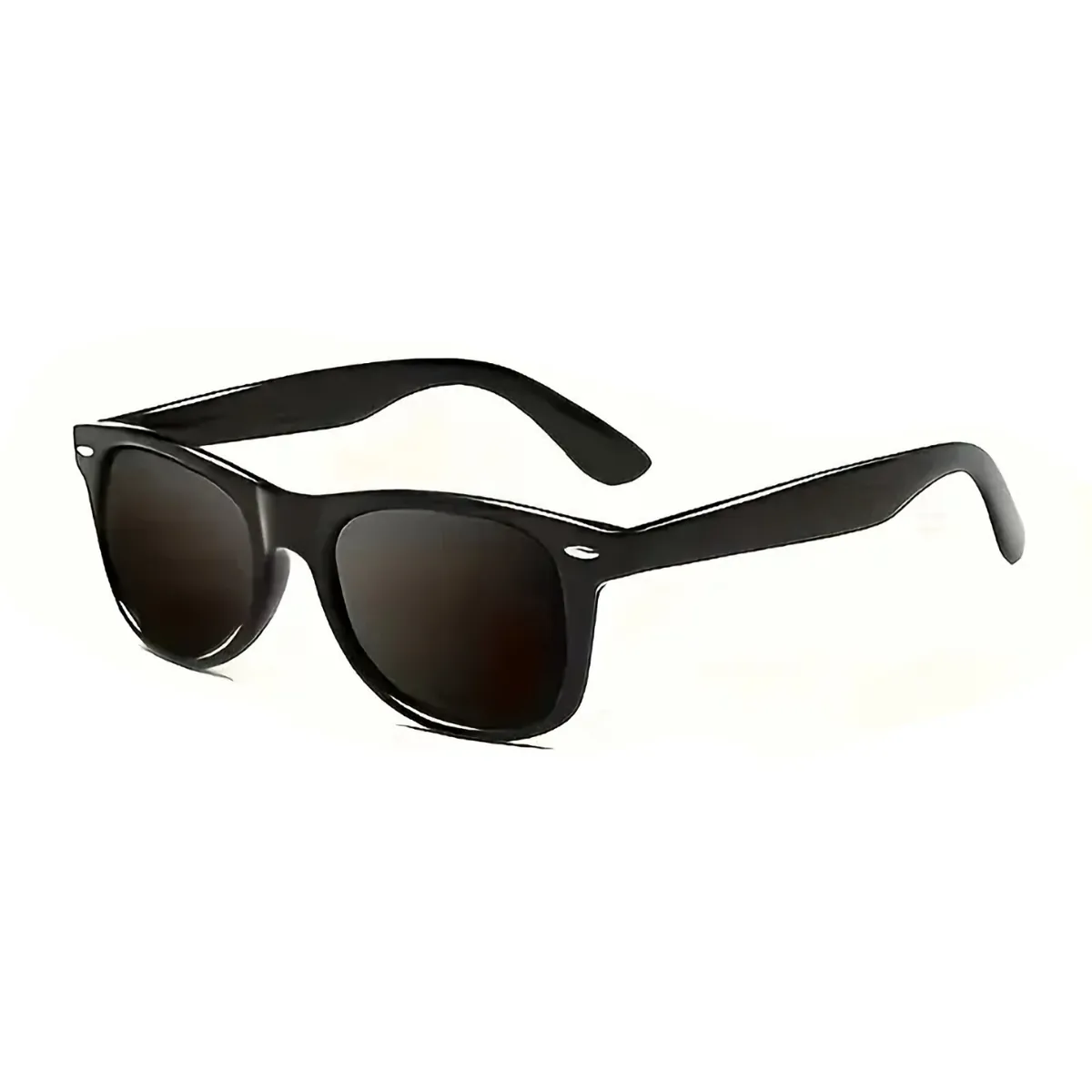 Stylische Partybrille Sonnenbrille Retro Schwarz glänzend 83682