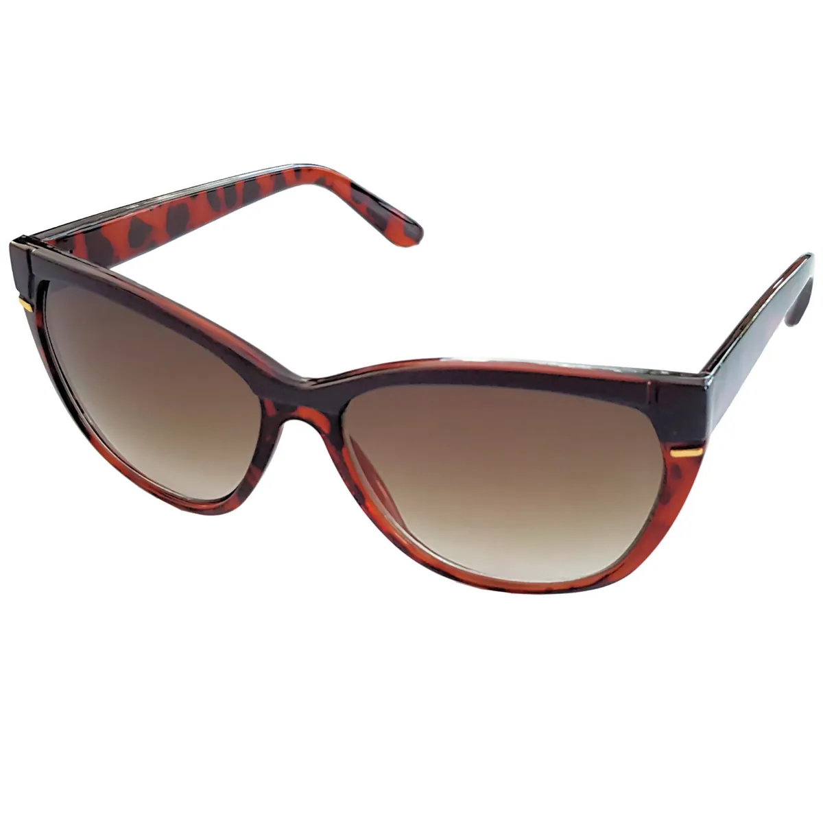 Designer Damen Sonnenbrille Brille stylisch cool braun tigerlook, 9354