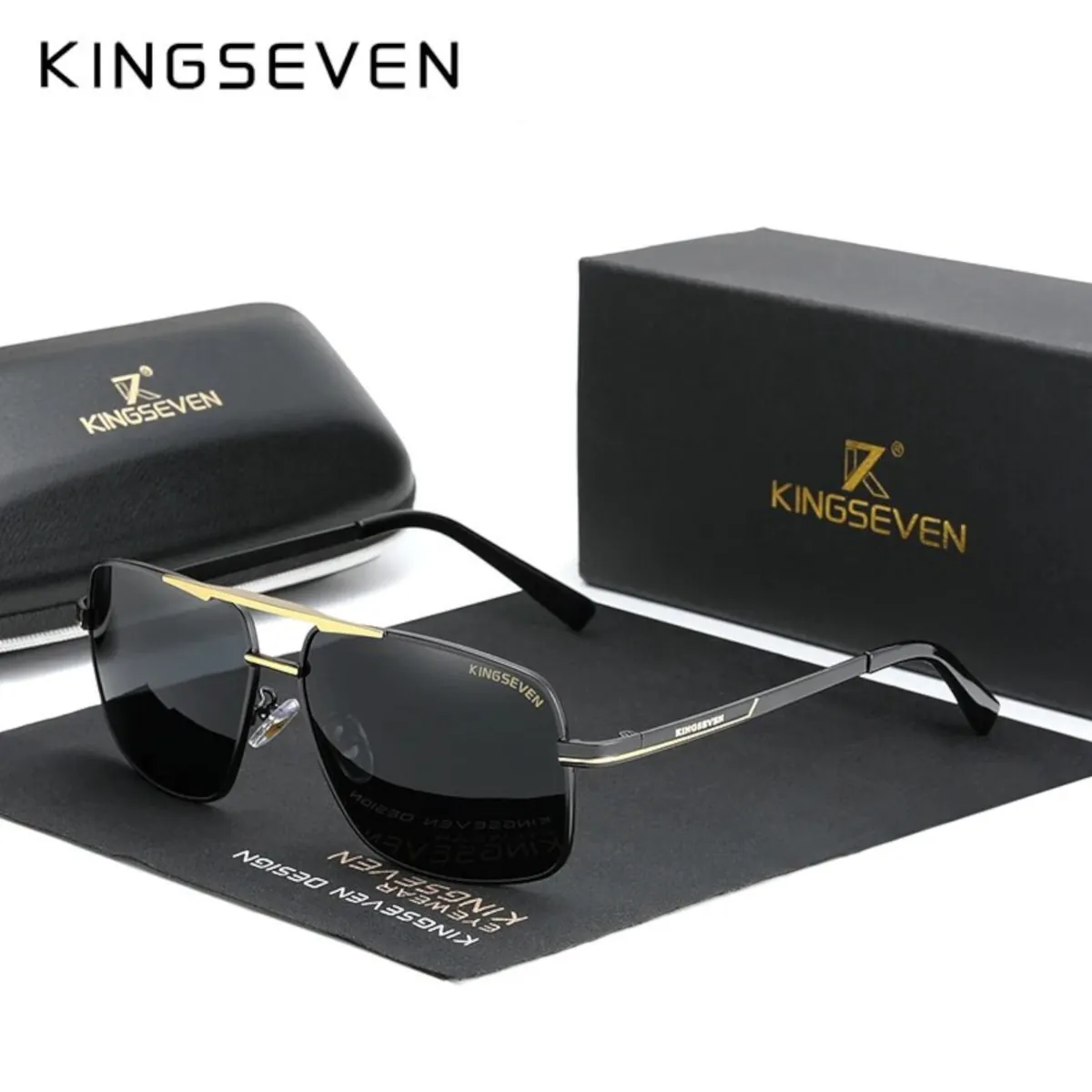 Sonnenbrille Kingseven 7891 G Premium Pilotenbrille Männer Polarisiert UV400 HD