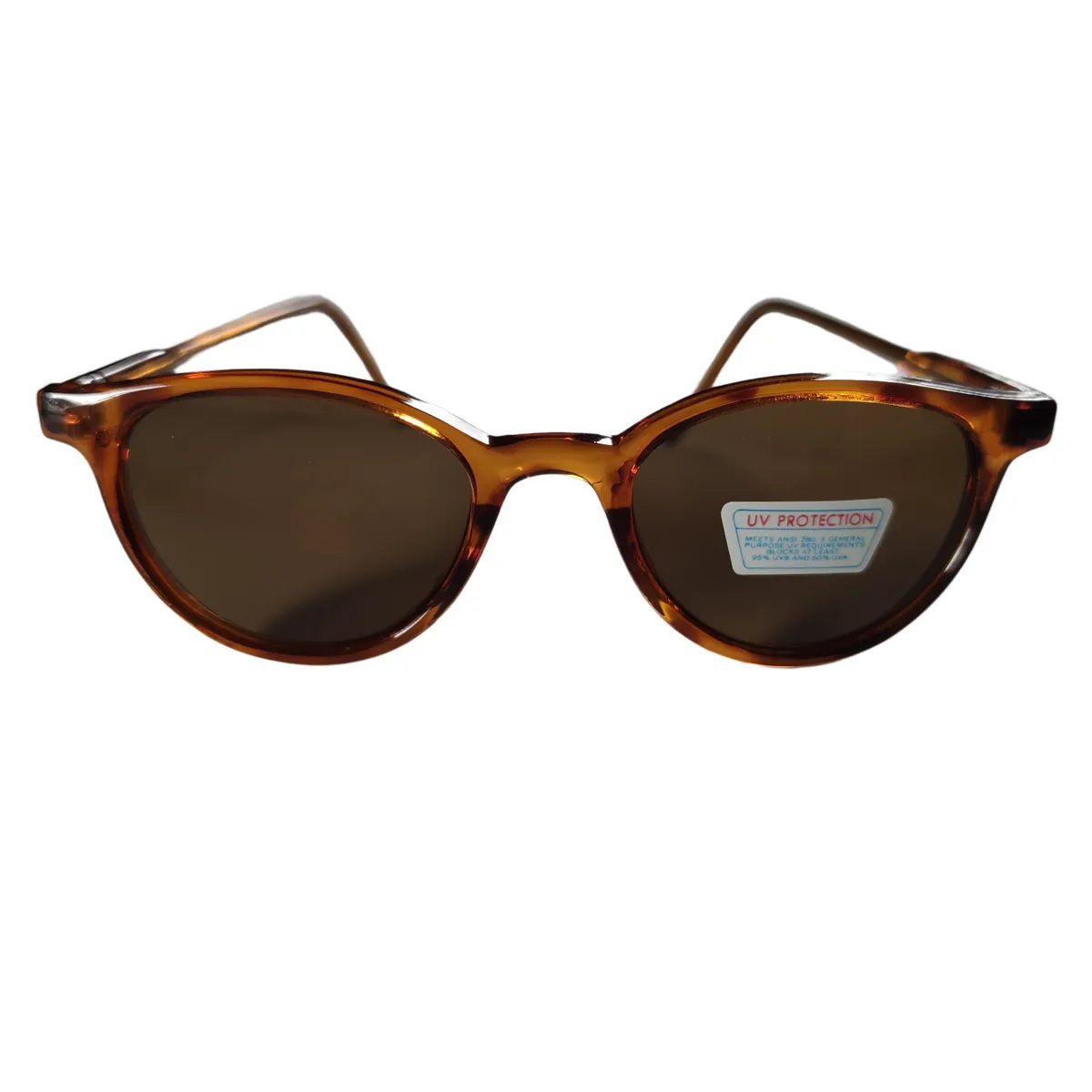 Stylische Cat Eye Sonnenbrille Braun, braune Gläser 10540