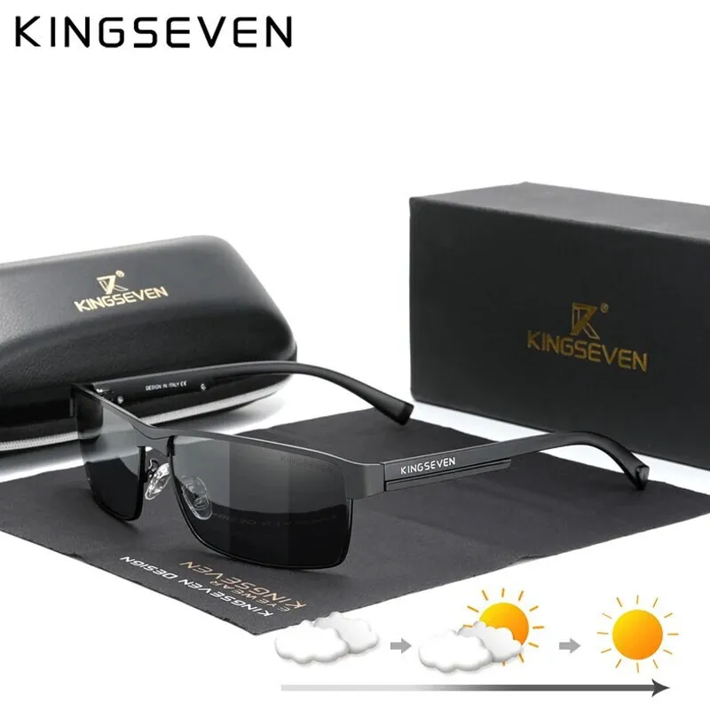 Sonnenbrille Kingseven 7756 Premium Photochrome Männer Polarisiert UV400 HD