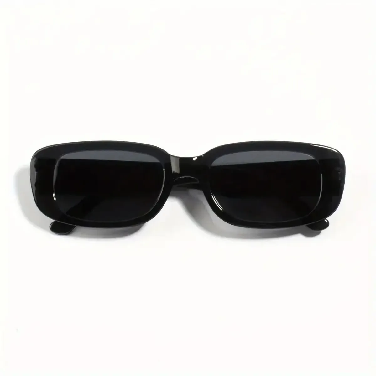 Stylische Partybrille Sonnenbrille Retro Schwarz glänzend 83683