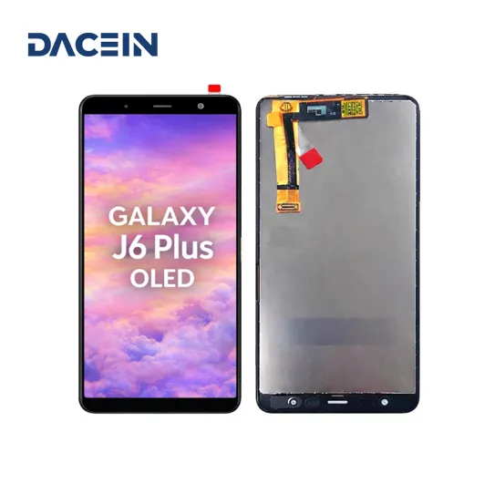 OLED Display Für Samsung Galaxy J6 Plus J610F mit Rahmen schwarz