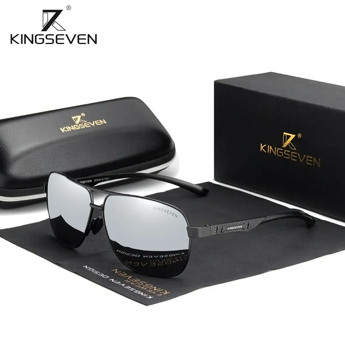 Sonnenbrille Kingseven 7188 BS Premium Pilotenbrille Männer Polarisiert UV400