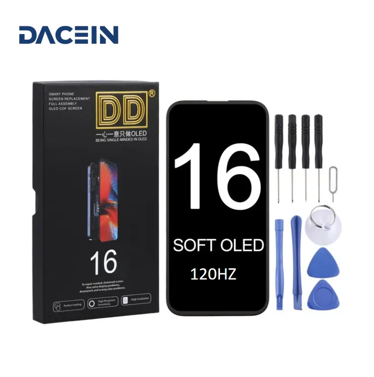 Original DD Display für iPhone 16 Soft OLED 120Hz Touchscreen