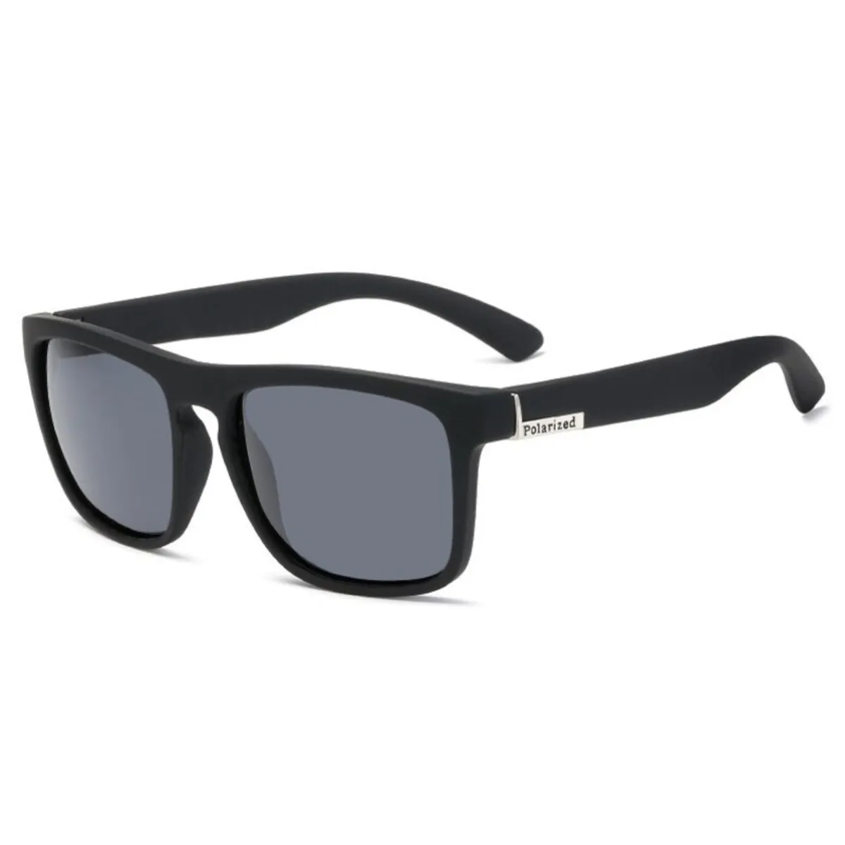 Stylische Sonnenbrille Polarized Schwarz Silber Gläser dark Cool 5410 S