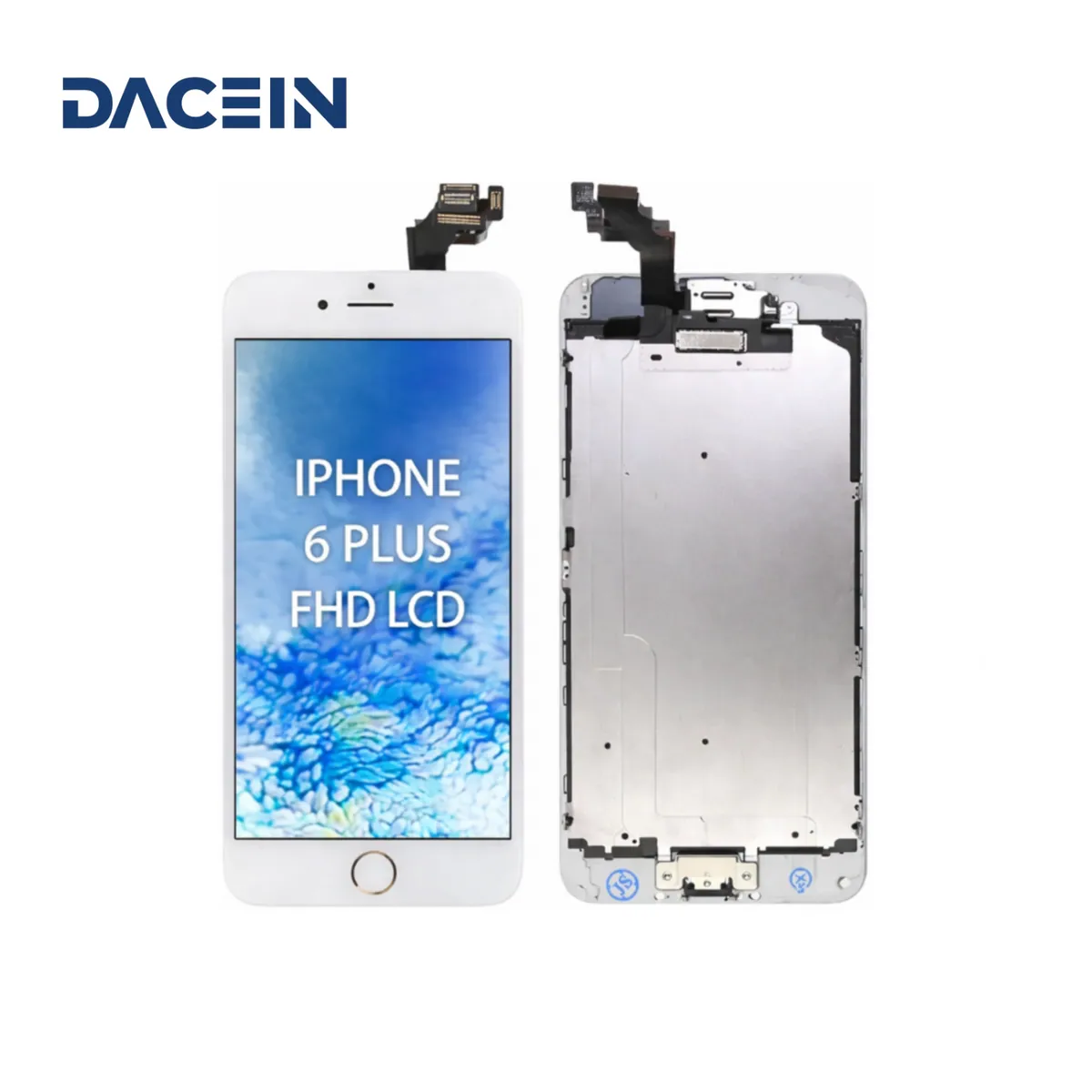 FHD Display für iPhone 6 plus Weiß Mit