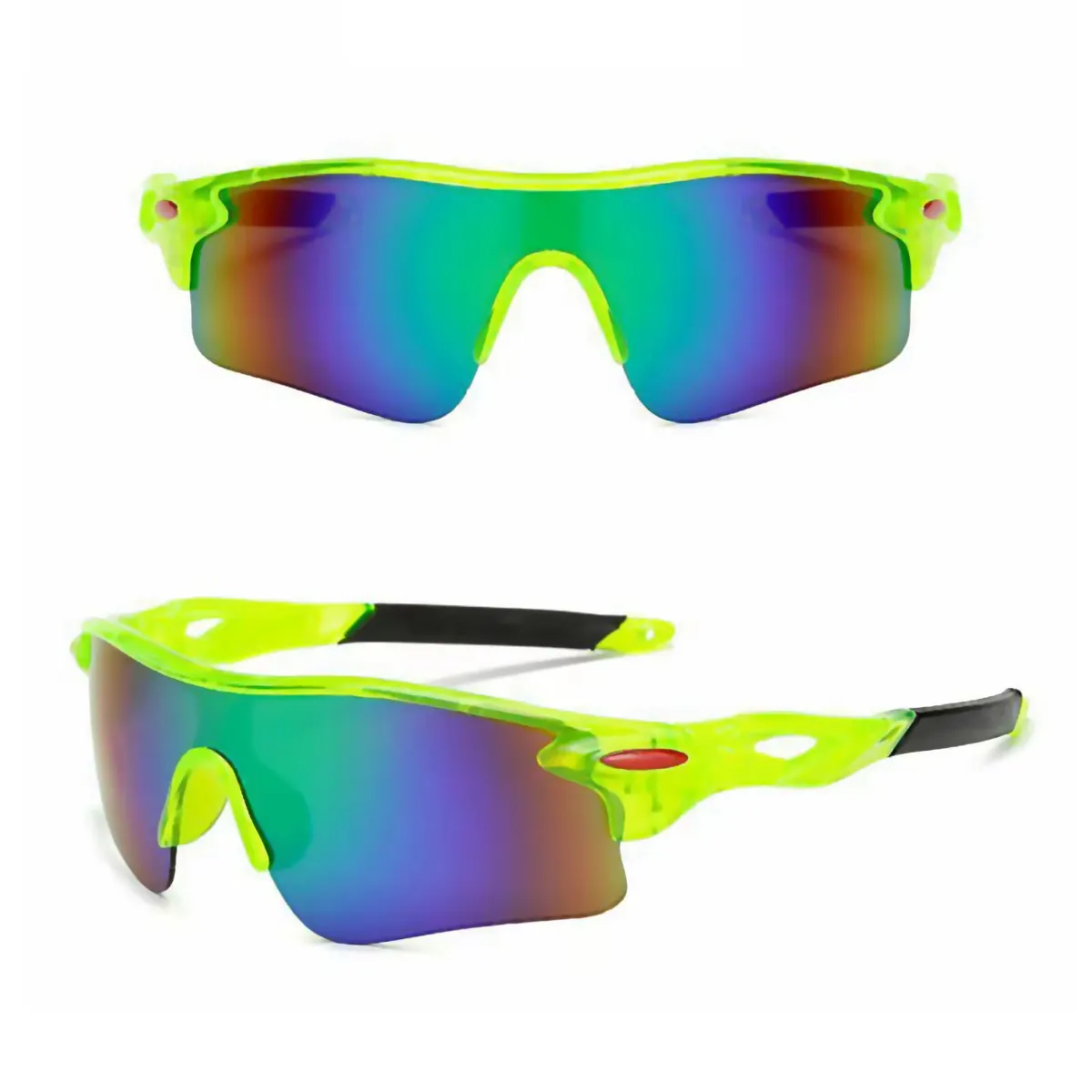 Sport Sonnenbrille Radfahrerbrille Sportbrille Rennrad Triathlon Brille X1 grün