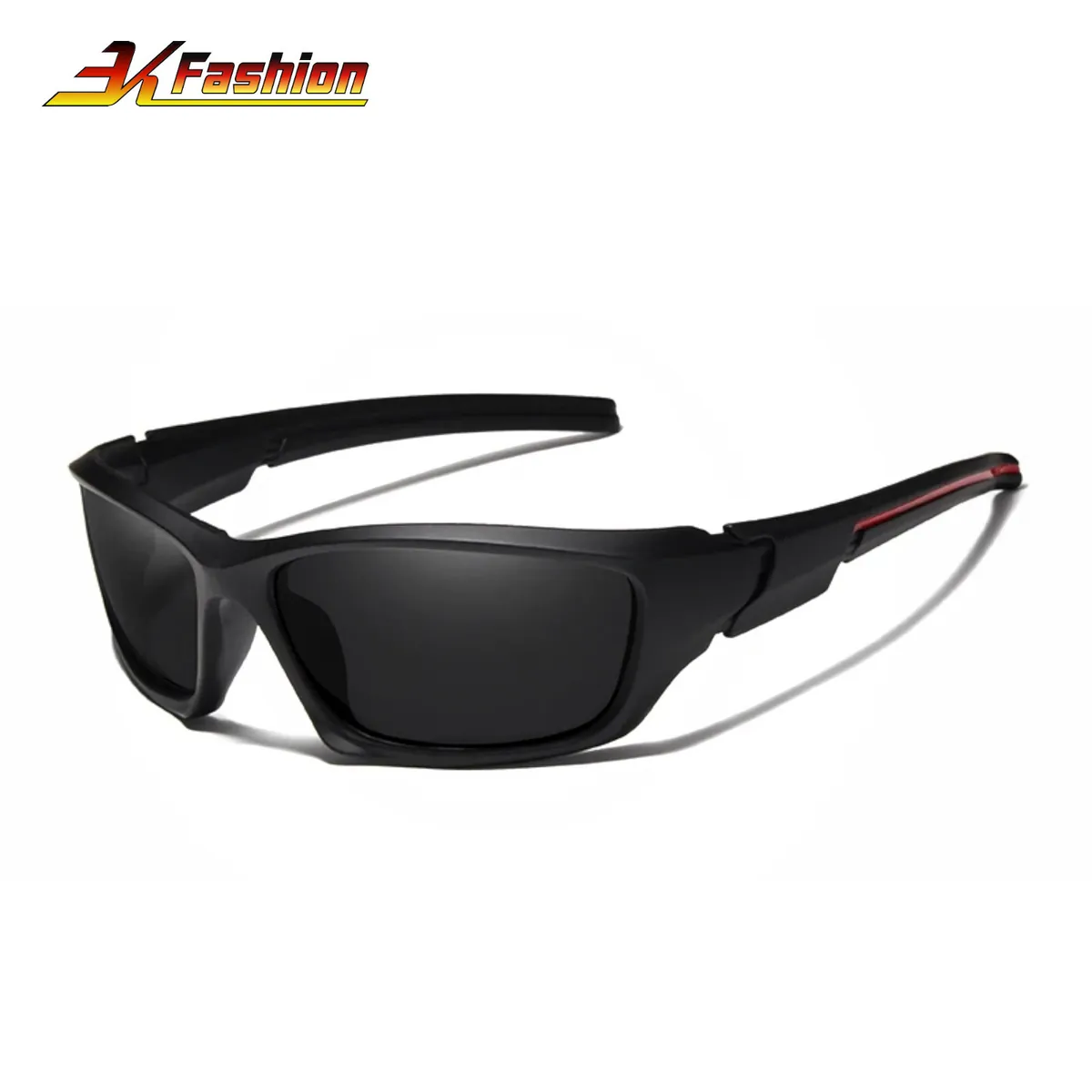 Sonnenbrille 768 Premium Biker Brille Männer Cool UV400 TR90 Schwarz