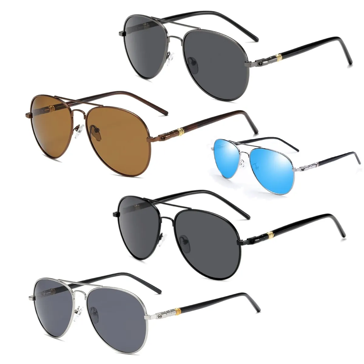 Sonnenbrille Pilotenbrille Fliegerbrille Brille polarisiert UV400 P 110