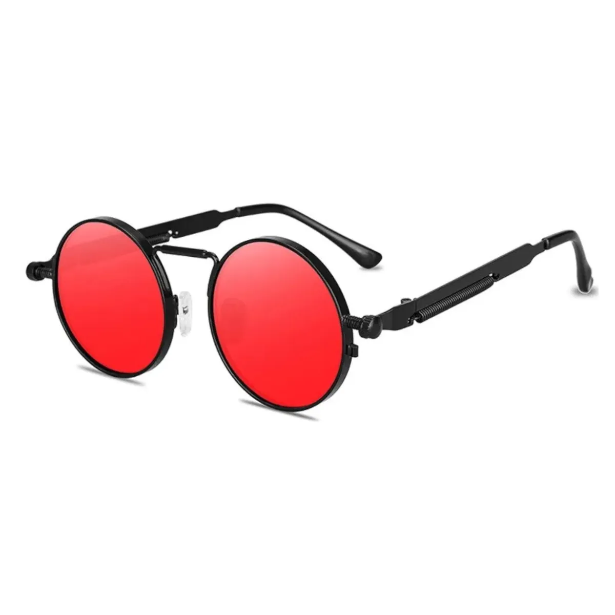 Vintage coole Retro Sonnenbrille Steampunk Rund Gold Cool UV400, 5320 SR