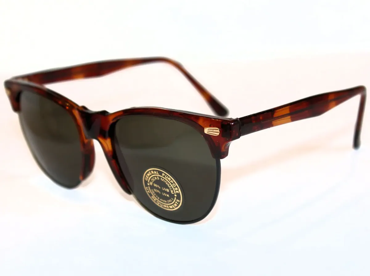 Sonnenbrille Vintage Retro Brille Unisex Braun,  9304 2