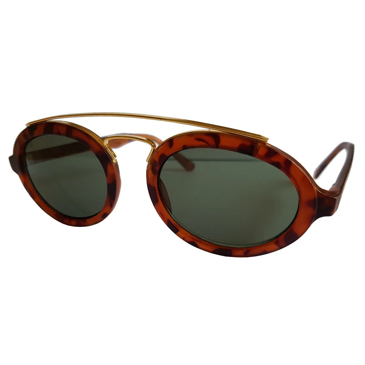 Designer Sonnenbrille G Style Vintage Brille stylisch cool Gold Braun 5450