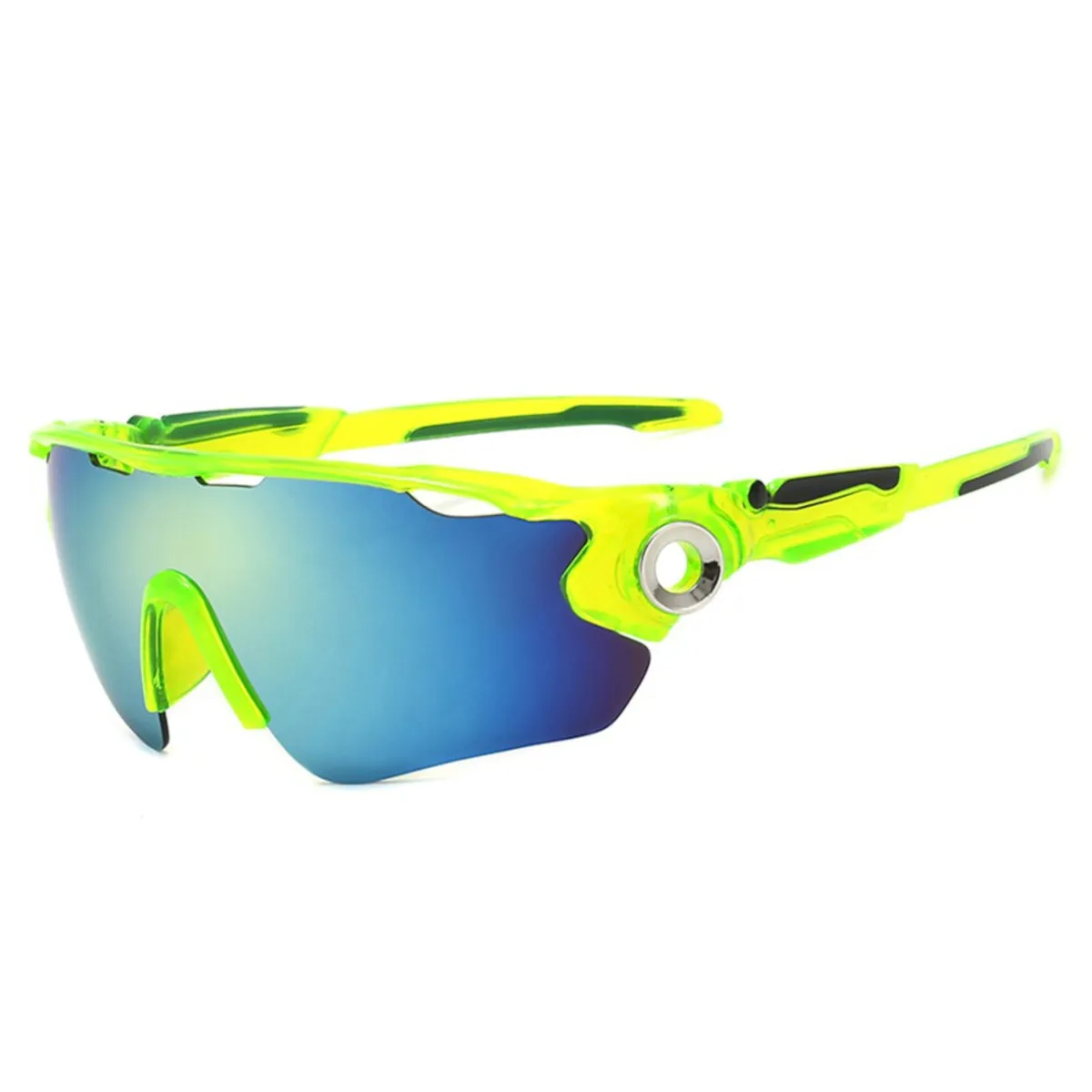 Sport Sonnenbrille Radfahrerbrille Sportbrille Rennrad Triathlon Brille X9 grün