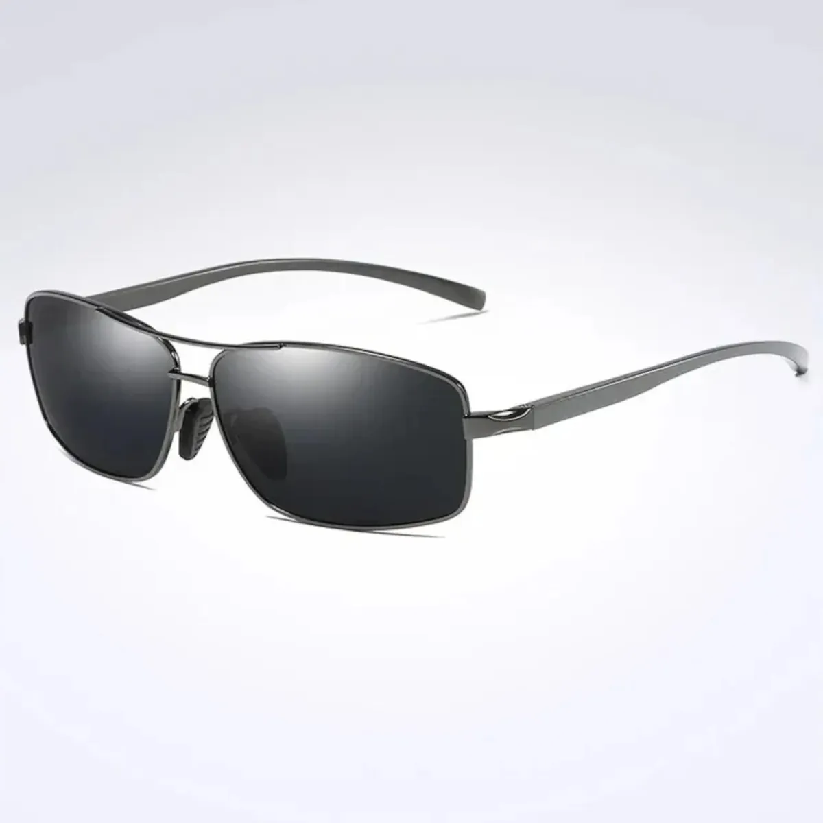 Stylische Sonnenbrille Pilotenbrille Fliegerbrille Alu Magnesium 9378 Gunmetal