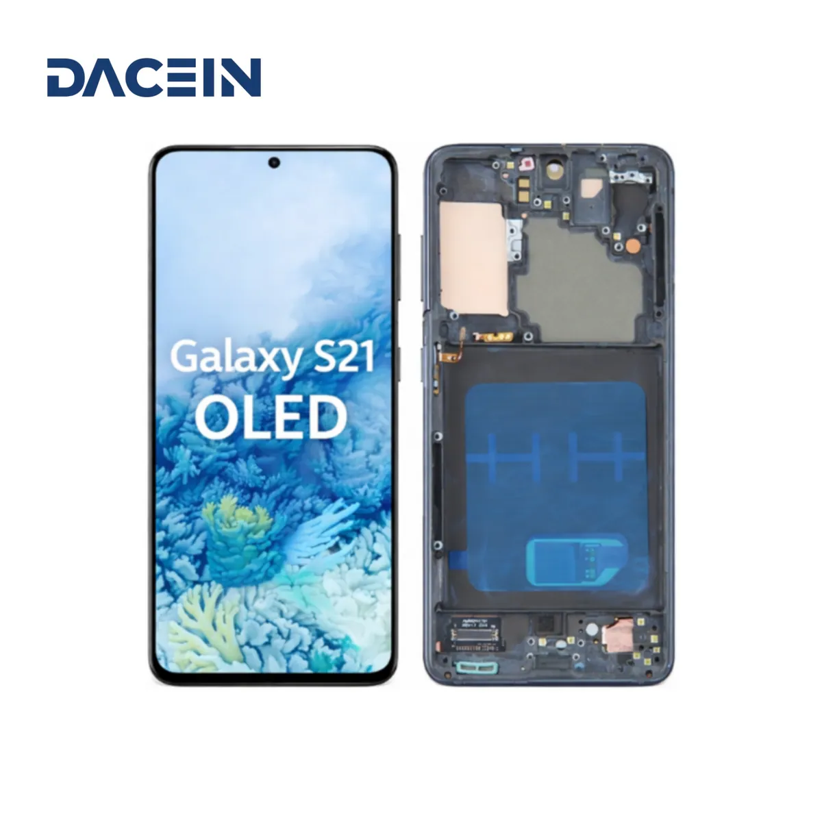 OLED Display für Samsung Galaxy S21 (G991B) mit Rahmen