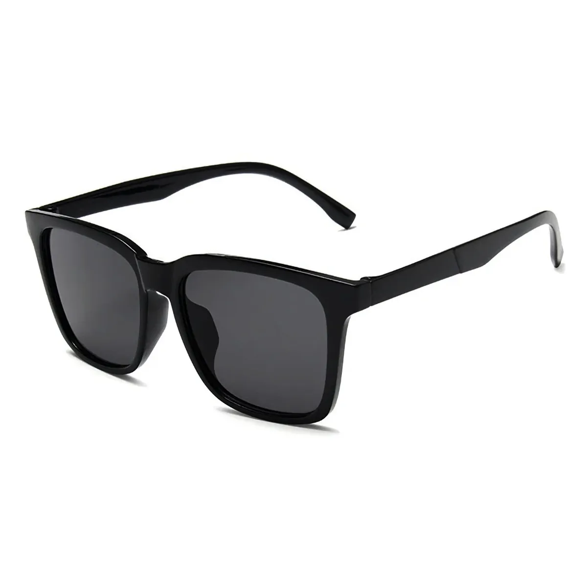 Stylische Oversized Sonnenbrille UV400 Retro Cool Schwarz 83687
