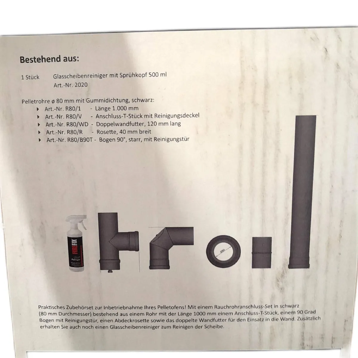 Ofenzubehör Set Kamin Haushalt Ofenzubehör Set 12 Teile Geeignet für Pelletöfen Komple