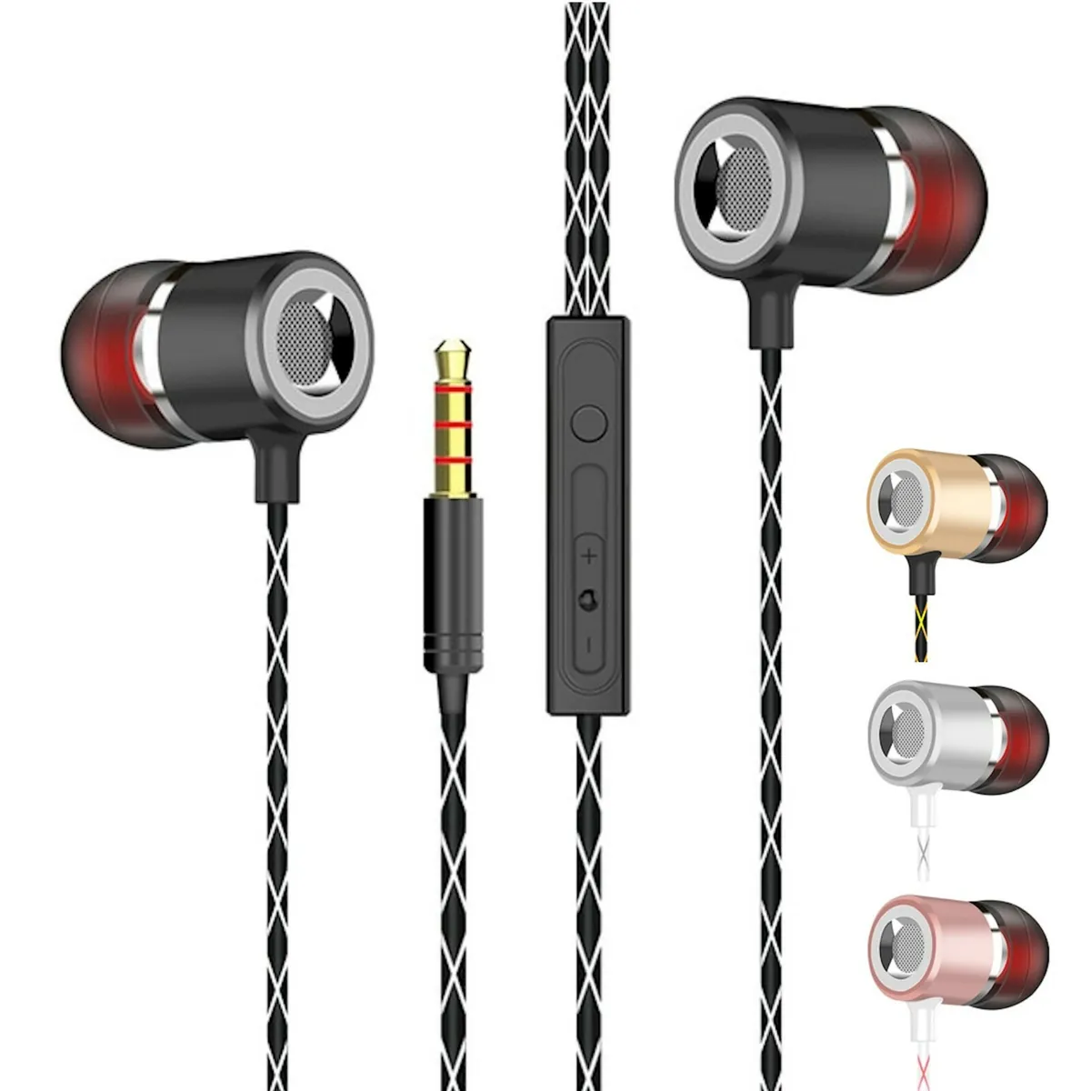 Super Bass In-Ear Kopfhörer Ohrhörer V12 Headset Earphone Headphone + PU-Tasche