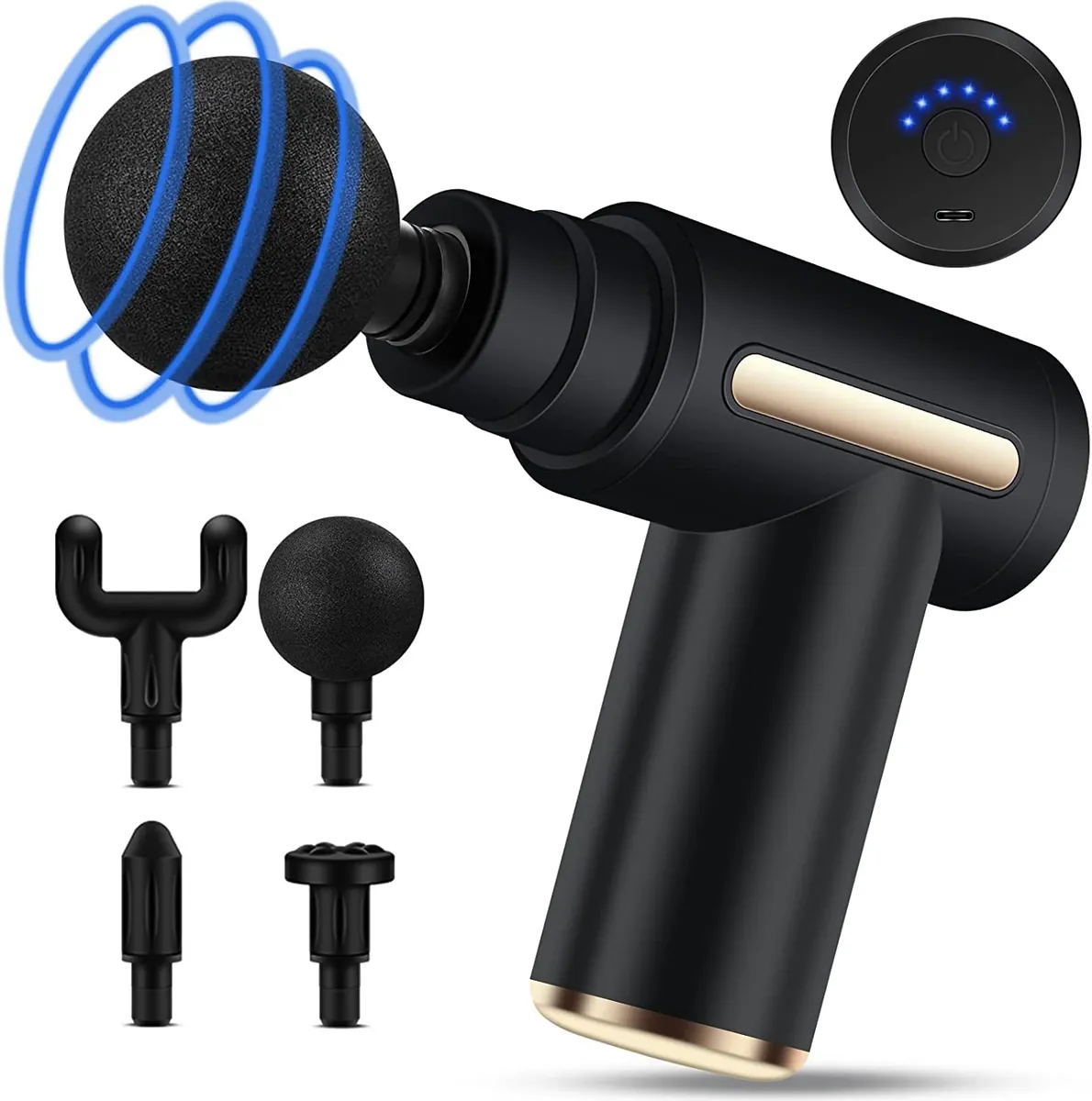 Uplayteck Massagepistole Massagegerät Muskeltherapie Mini Ultra Leise 35DB