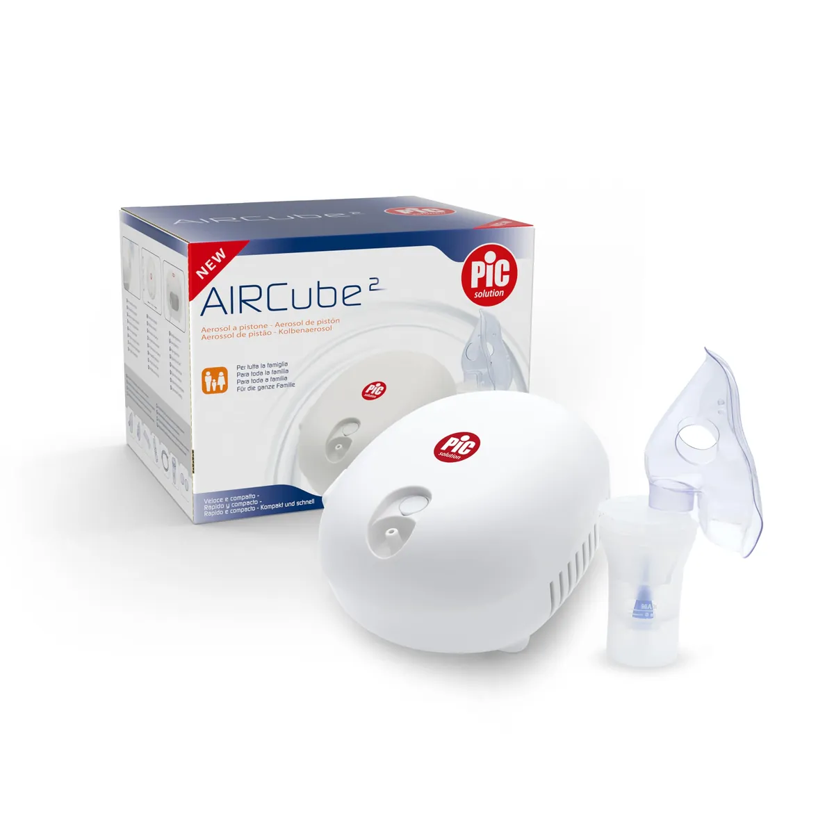 Pic Solution Aerosol Behandlung Haustechnik AirCube2 leise effizienz complete Pflege