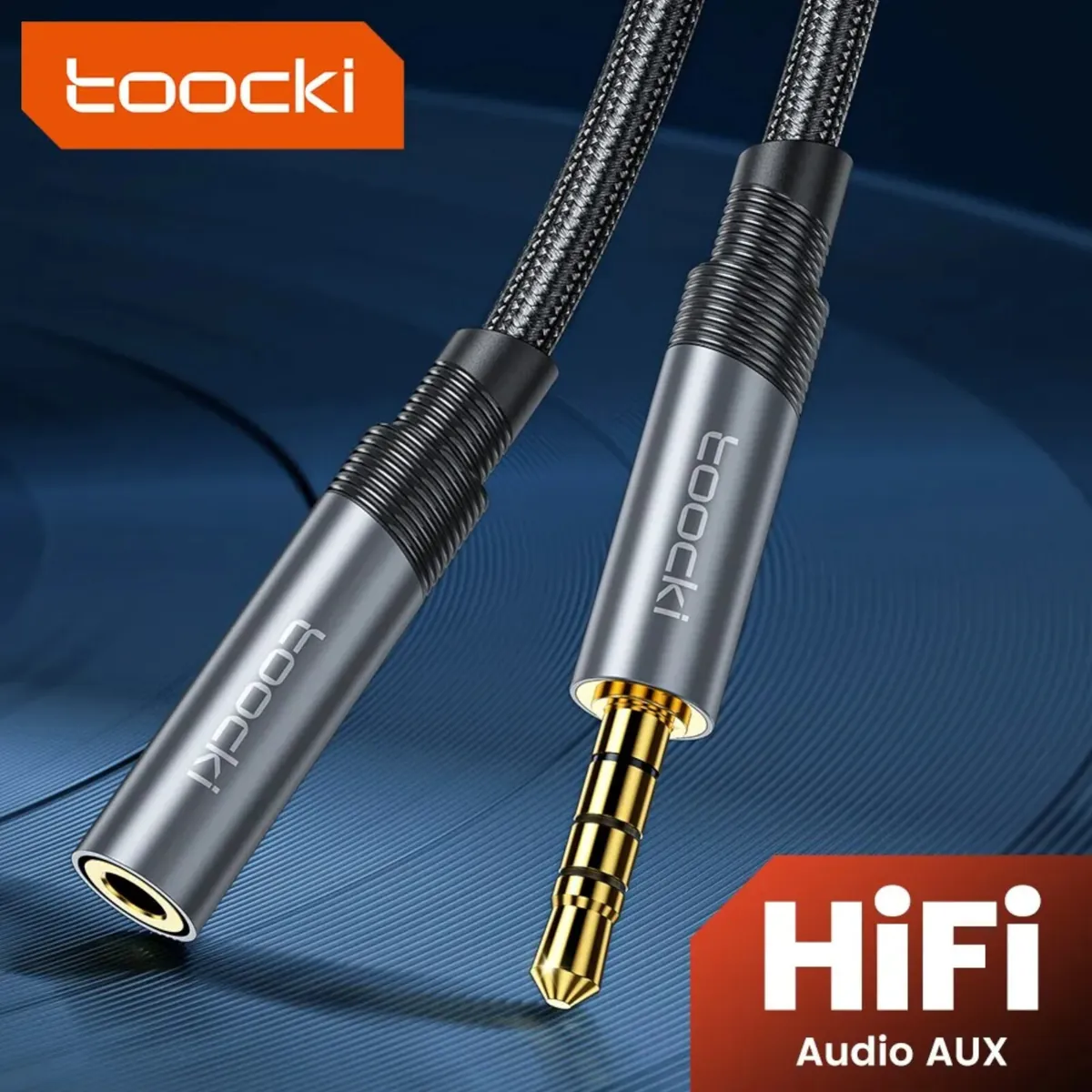 Toocki 3m Audio Stereo Kopfhörer Headset Verlängerung 4-polig 3,5mm Klinke