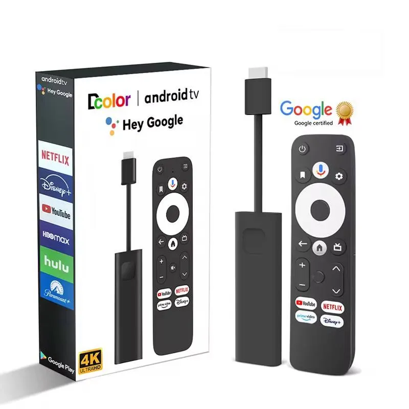 ANDROID TV STICK Dcolor GD1, Android 11, 4K-Streaming, HDR, Sprachsteuerung