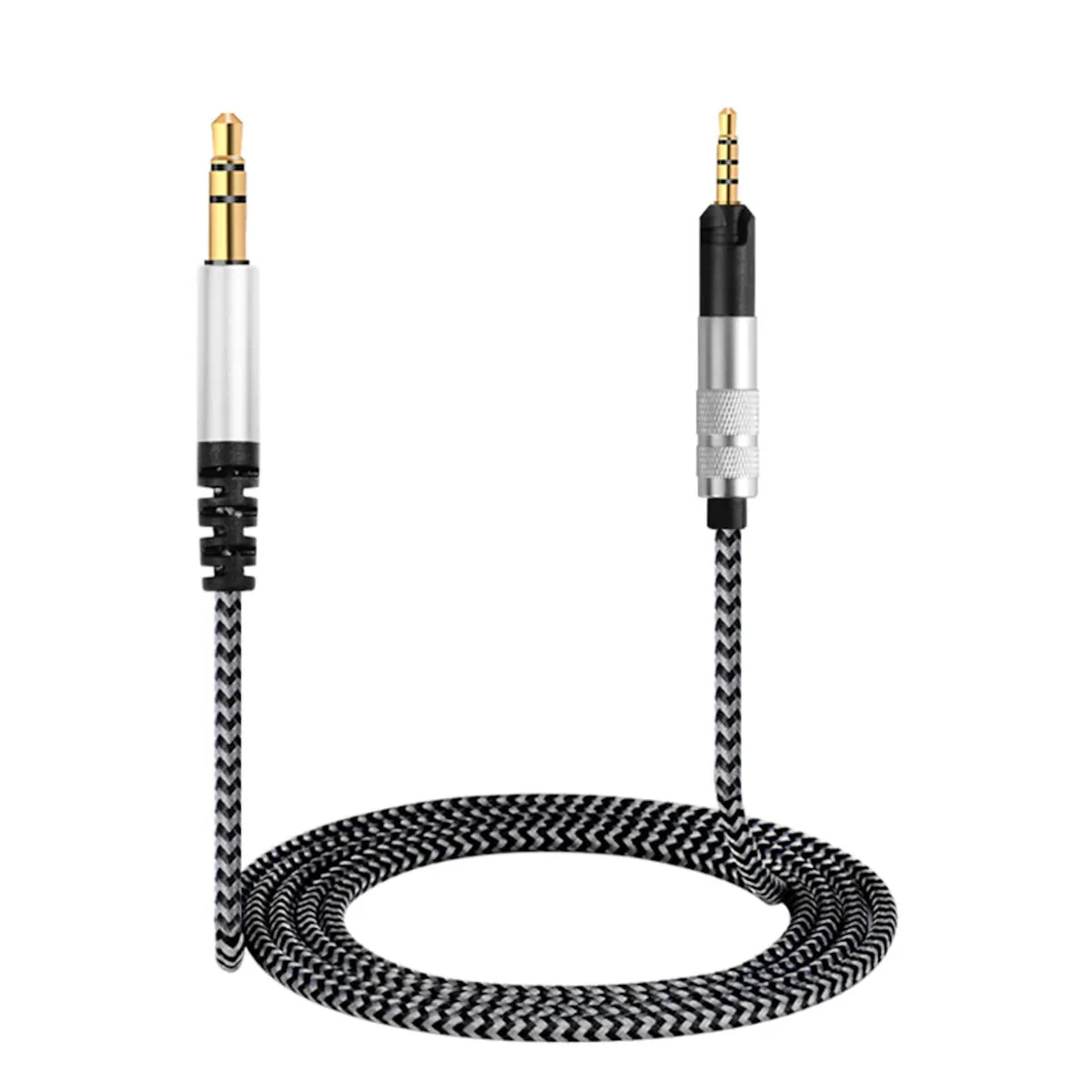 2m Ersatz Audio Nylon Anschlusskabel Sennheiser HD559 HD569 HD589 HD599...