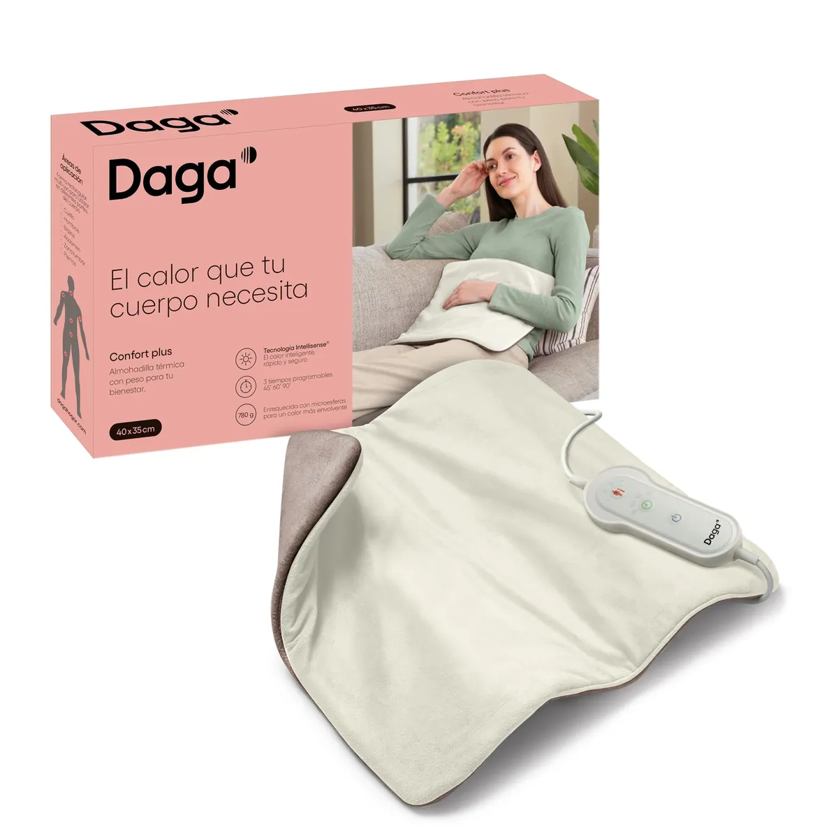 DAGA Heizkissen Wärme Entspannung Comfort Plus Intellisense Soft Technologie Komfort