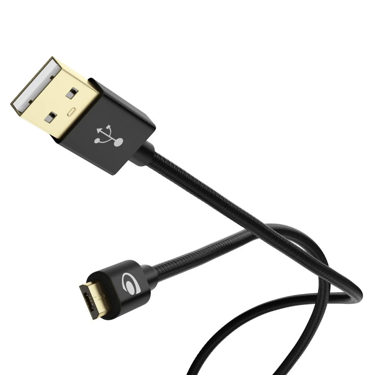 NALIA 3m Micro USB Kabel, Stabiles Nylon umflochtenes Sync Handy High Speed Ladekabel/ Datenkabel für Android Smartphones (kompatibel mit Samsung, Huawei, HTC, LG, Sony, Nokia etc.) - Schwarz