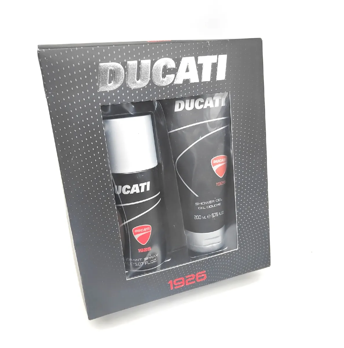 Ducati Geschenkset Bade und Körperpflege Männer Deo Duschgel Holziger orientalischer Duft für