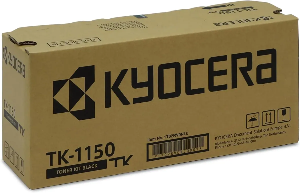 Kyocera TK-1150 Toner Schwarz 1T02RV0NL0. Toner Drucker Kompatibel Für ECOSYS M2135Dn, ECOSYS M2635Dn, ECOSYS M2735Dw, ECOSYS P2235Dn, ECOSYS P2235Dw. Original Tonerkartusche Für Bis Zu 3000 Seiten
