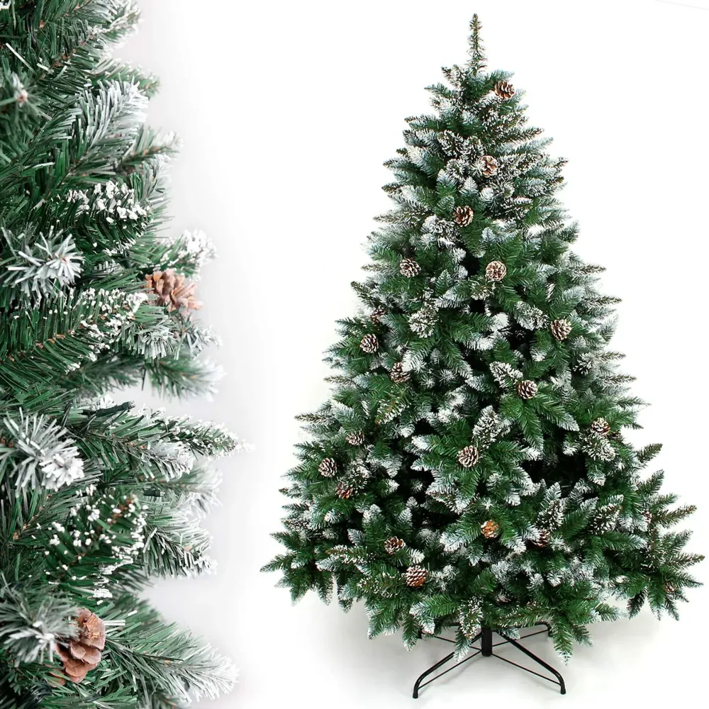Yorbay Weihnachtsbaum künstlicher Tannenbaum mit Ständer 120cm 240cm fest