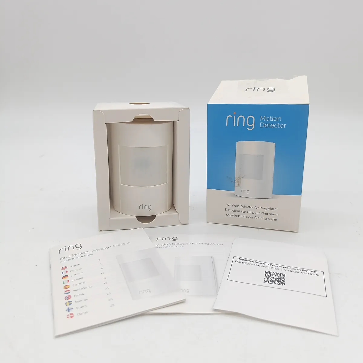 Ring Alarm Bewegungsmelder Sicherheitstechnik Weiß Batteriebetrieben kompakt empfindlich
