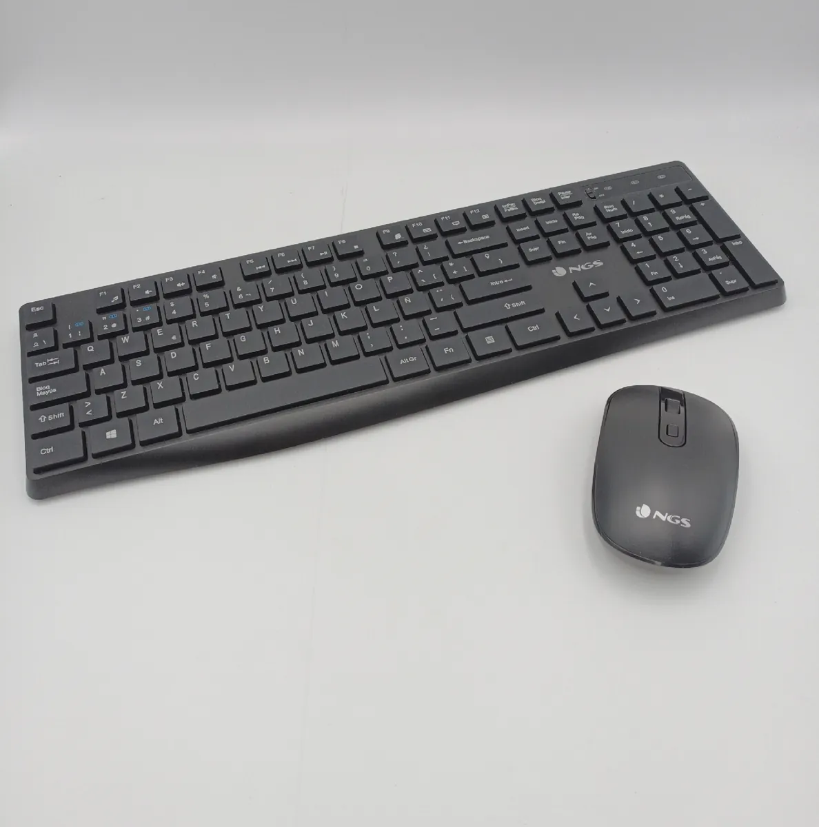 NGS Tastatur und Maus Set Computer Zubehör Hype Kabelloses Multimodus Qwerty