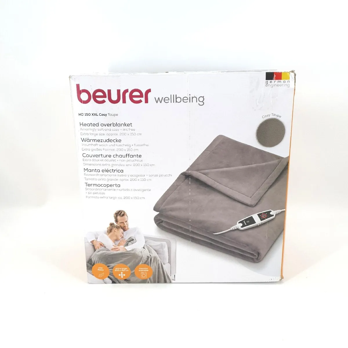 Beurer Heizdecke Wärmedecke XXL HD 150 kuschelweich Abschaltautomatik Sof
