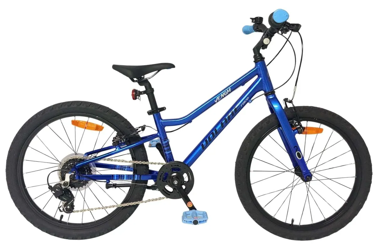 Volare Venom Kinderfahrrad für Jungen 16 Zoll Blau mit zwei Handbremsen und Aluminiumrahmen