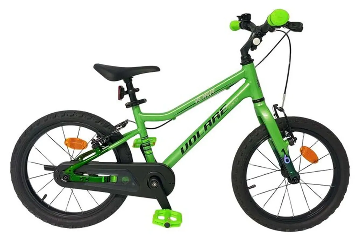 Volare Venom Kinderfahrrad Jungen 14 Zoll Grün mit zwei Handbremsen