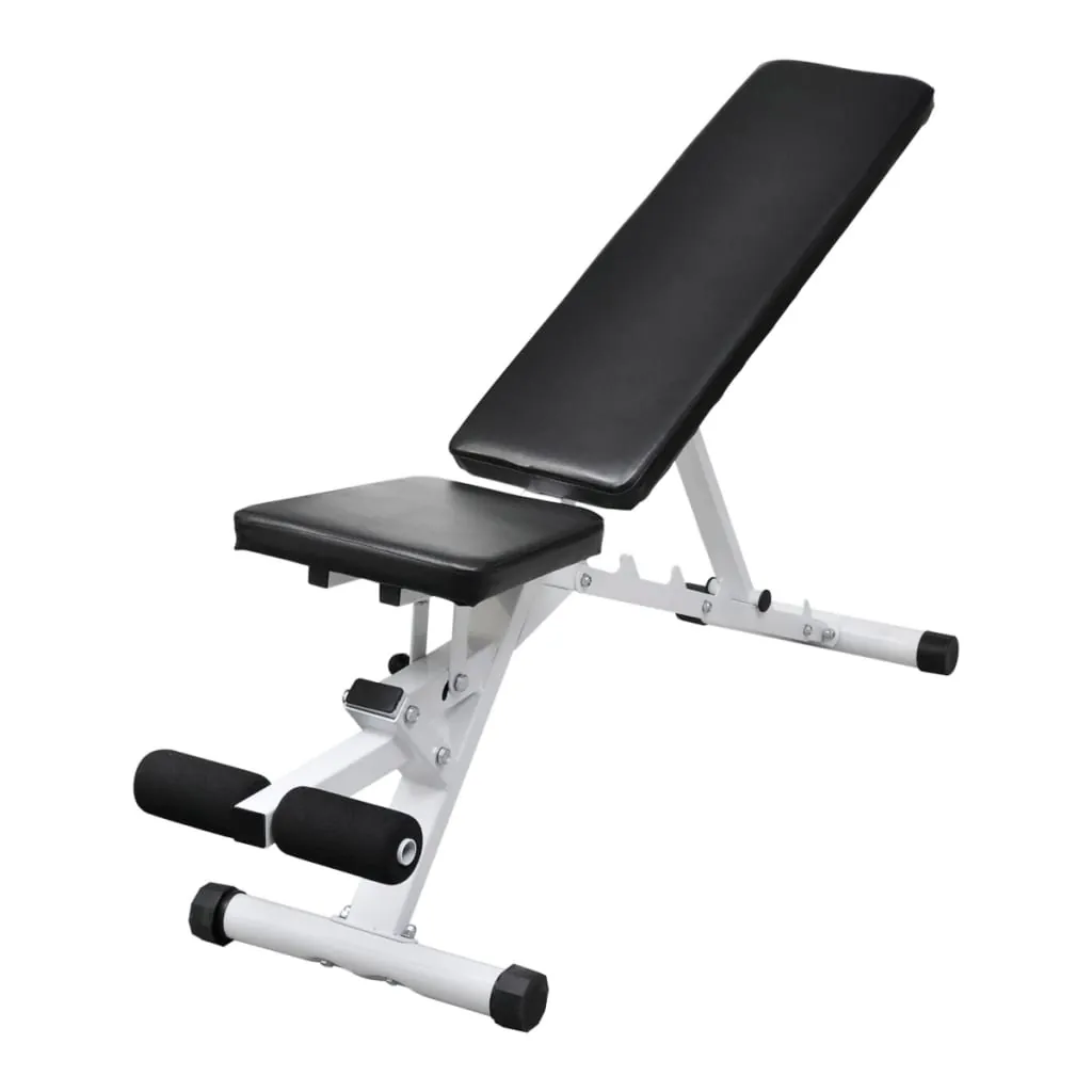 VidaXL Fitness Bank – Verstellbare Rückenlehne | Stahl | Home Gym