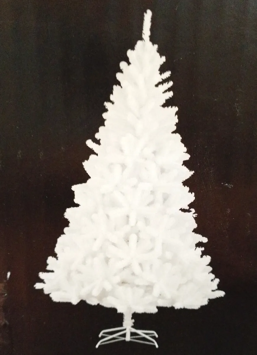 Canmore Weihnachtsbaum künstlicher Baum Weihnachtsdekoration 185 cm festlich Schneeweiß